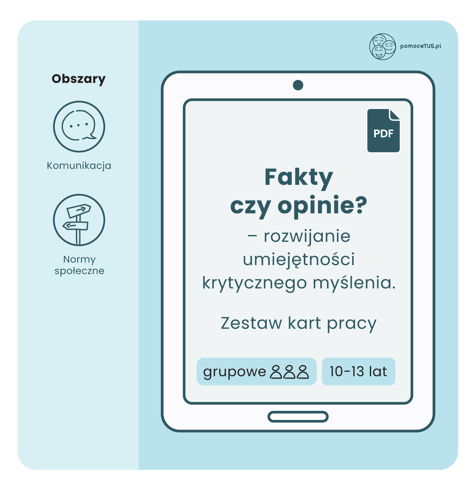 Fakty czy opinie? Rozwijanie umiejętności krytycznego myślenia. Zestaw kart pracy (PDF)