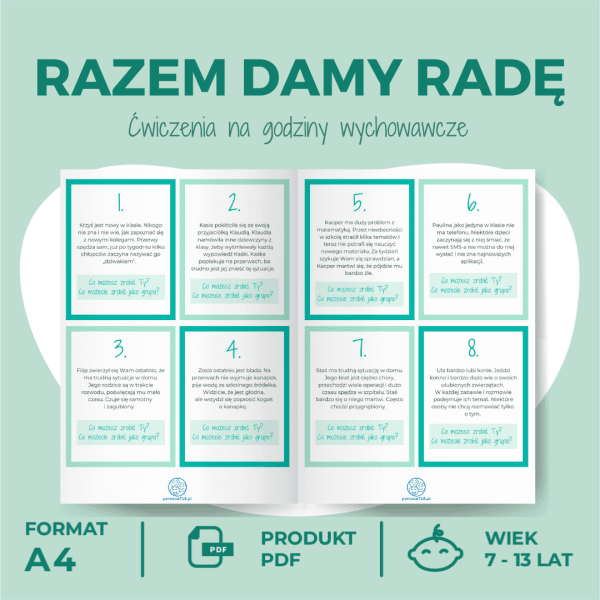 Razem damy radę. Ćwiczenia na godziny wychowawcze.