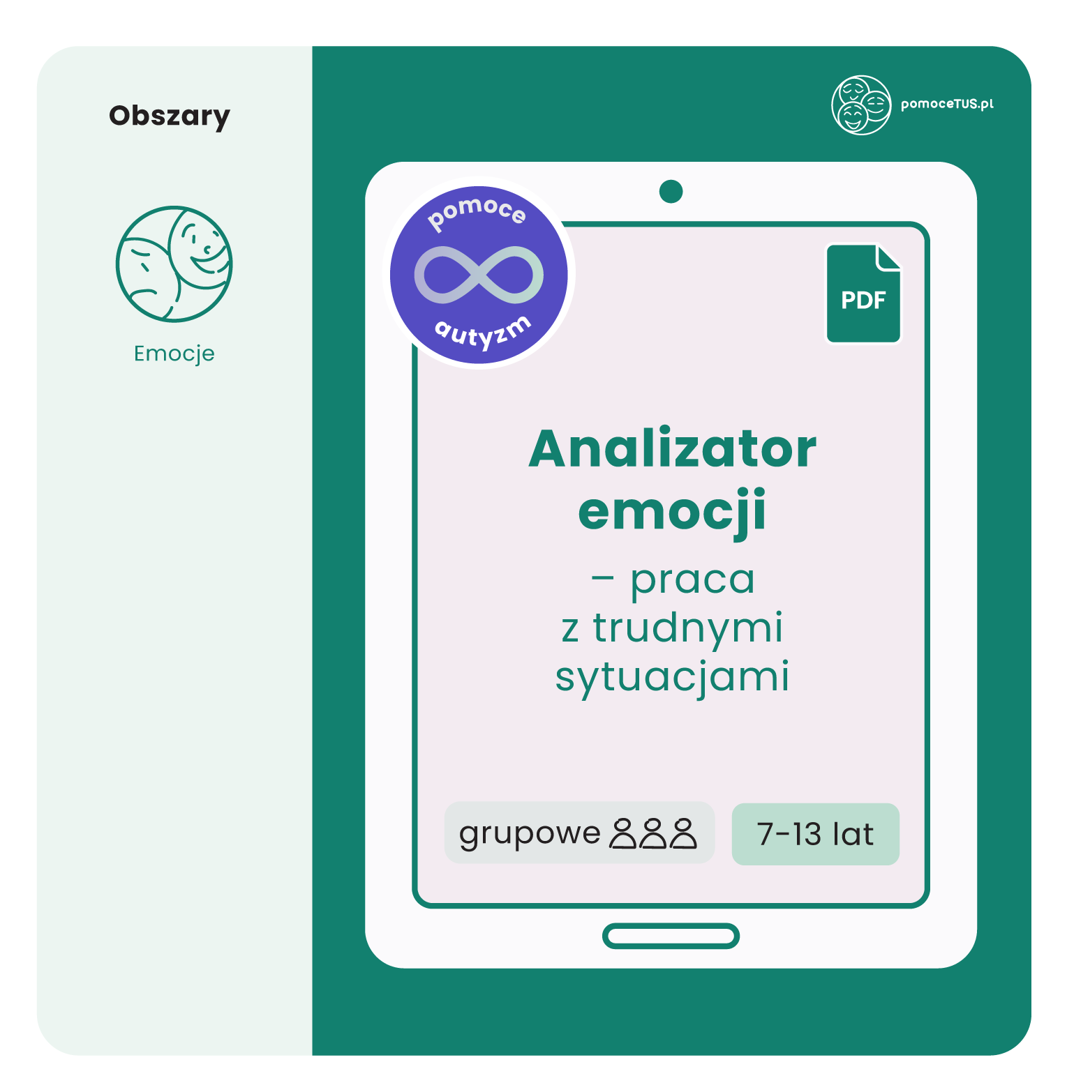 Analizator emocji – praca z trudnymi sytuacjami (PDF)