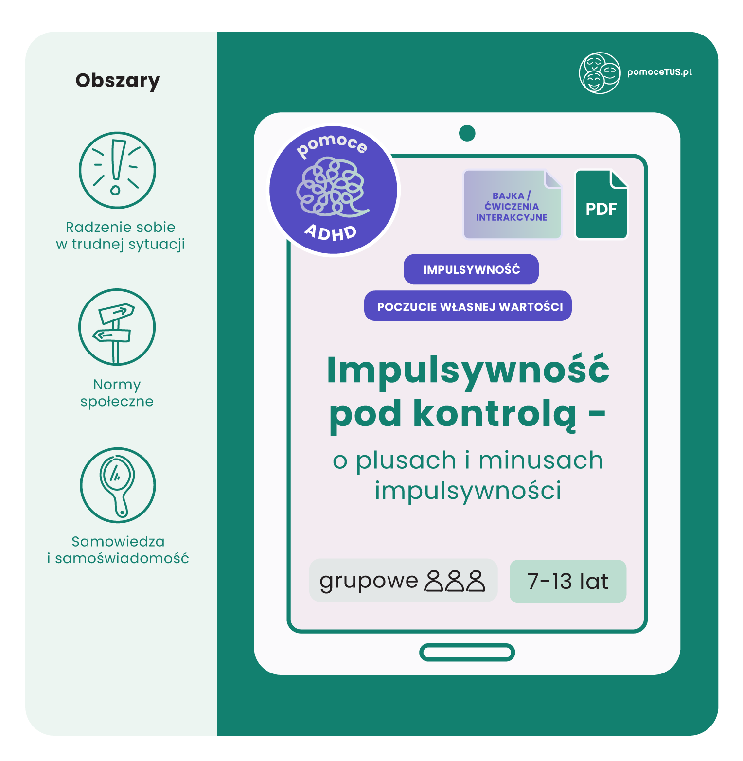 Impulsywność pod kontrolą - o plusach i minusach impulsywności (PDF)
