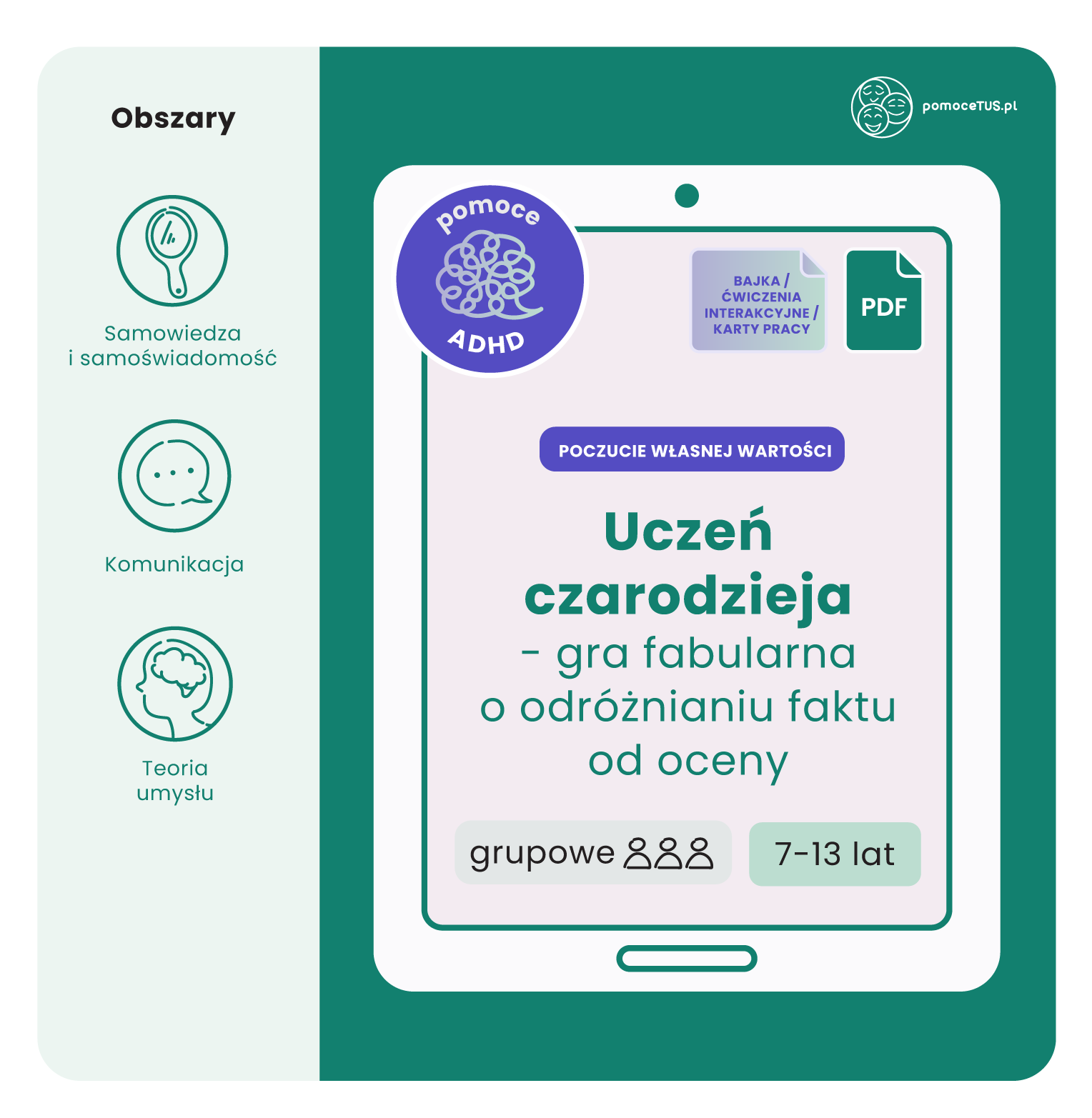 Uczeń czarodzieja – gra fabularna o odróżnianiu faktu od oceny (PDF)