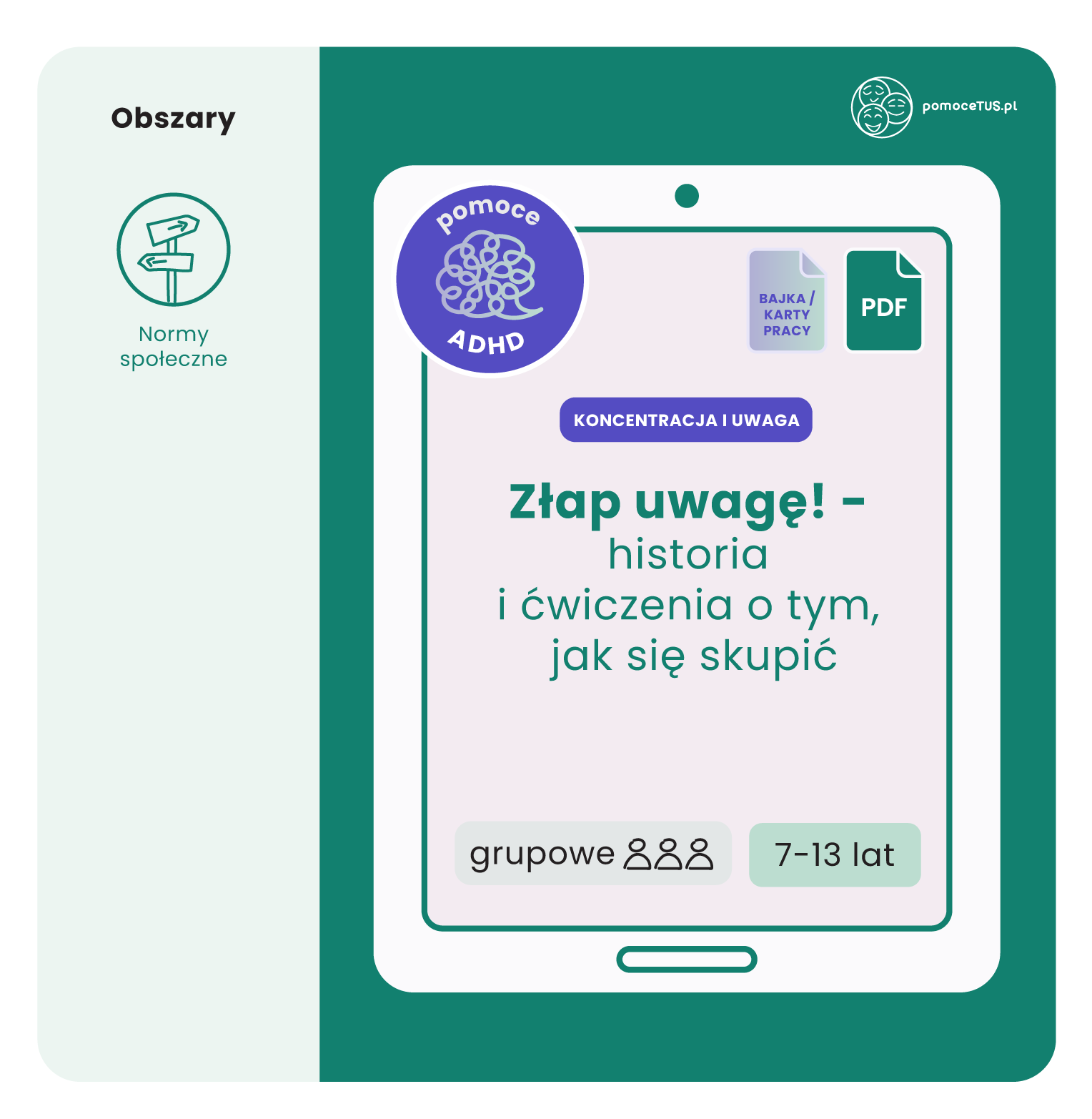 Złap uwagę! - historia i ćwiczenia o tym, jak się skupić (PDF)