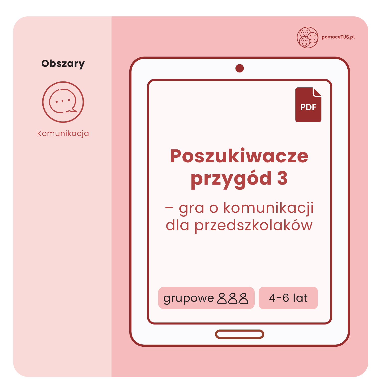Poszukiwacze przygód 3 - gra o komunikacji dla przedszkolaków (PDF)
