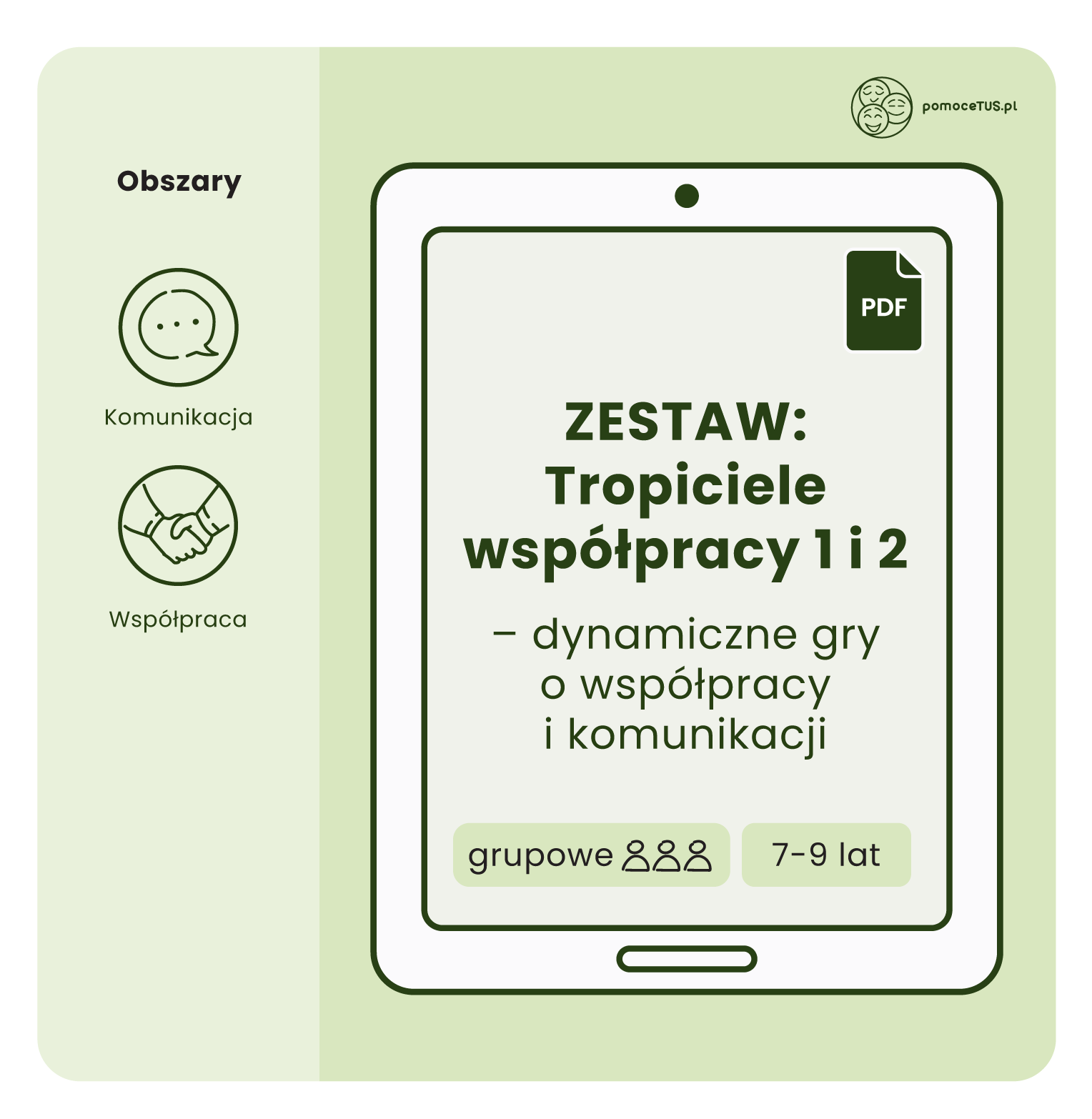 ZESTAW: Tropiciele współpracy 1 i 2 - dynamiczne gry o współpracy i komunikacji