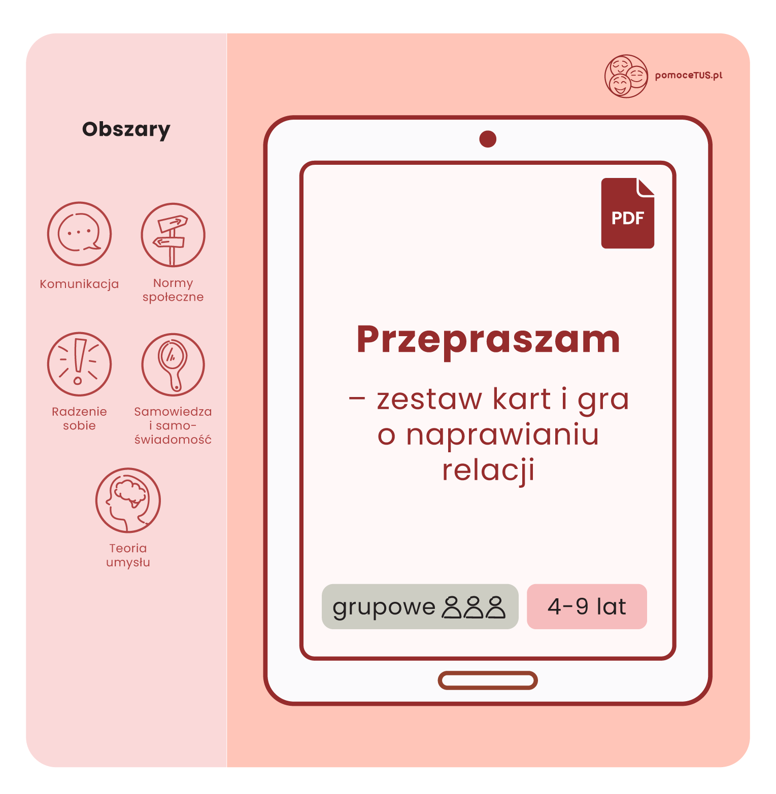 Przepraszam - zestaw kart i gra o naprawianiu relacji (PDF)