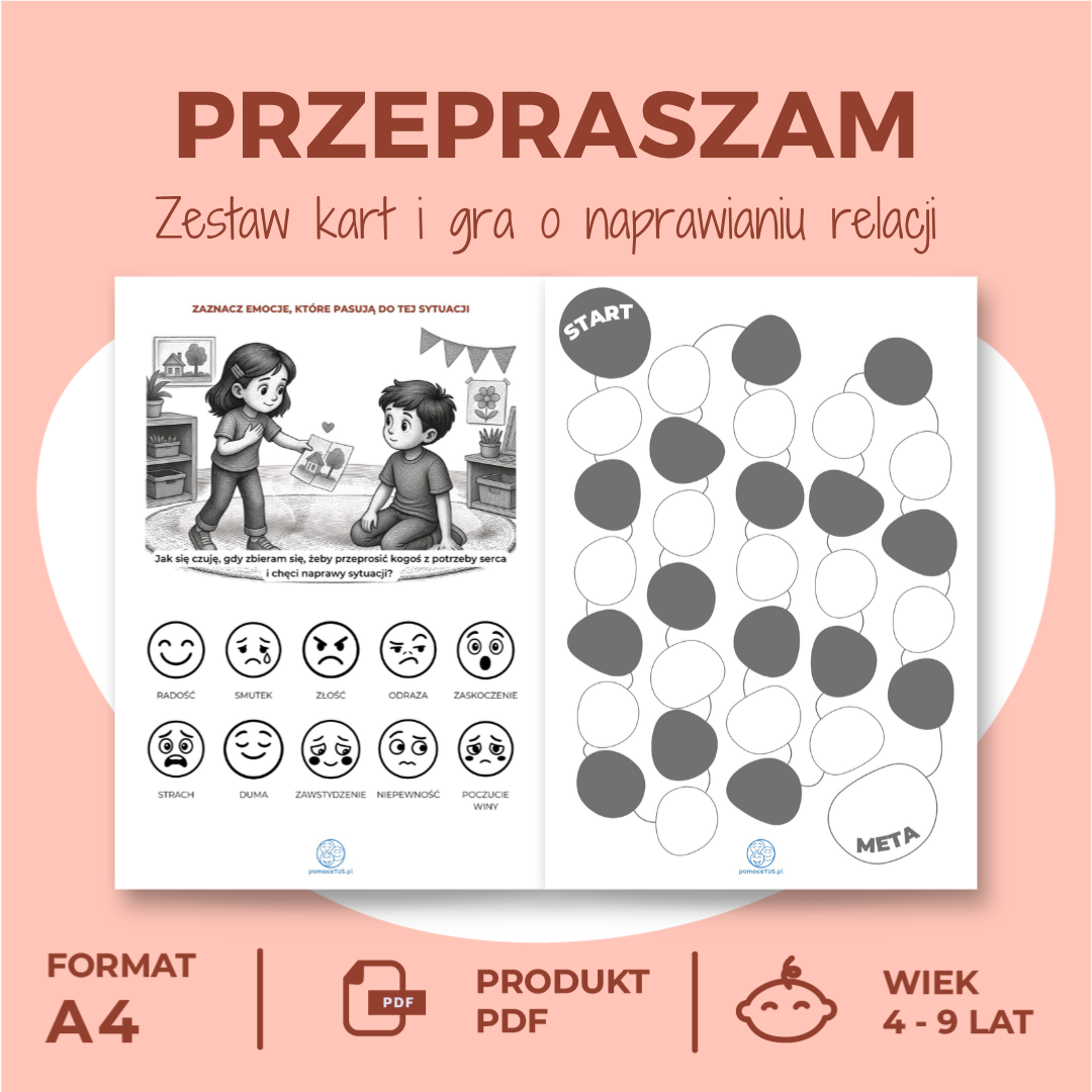 Przepraszam - zestaw kart i gra o naprawianiu relacji