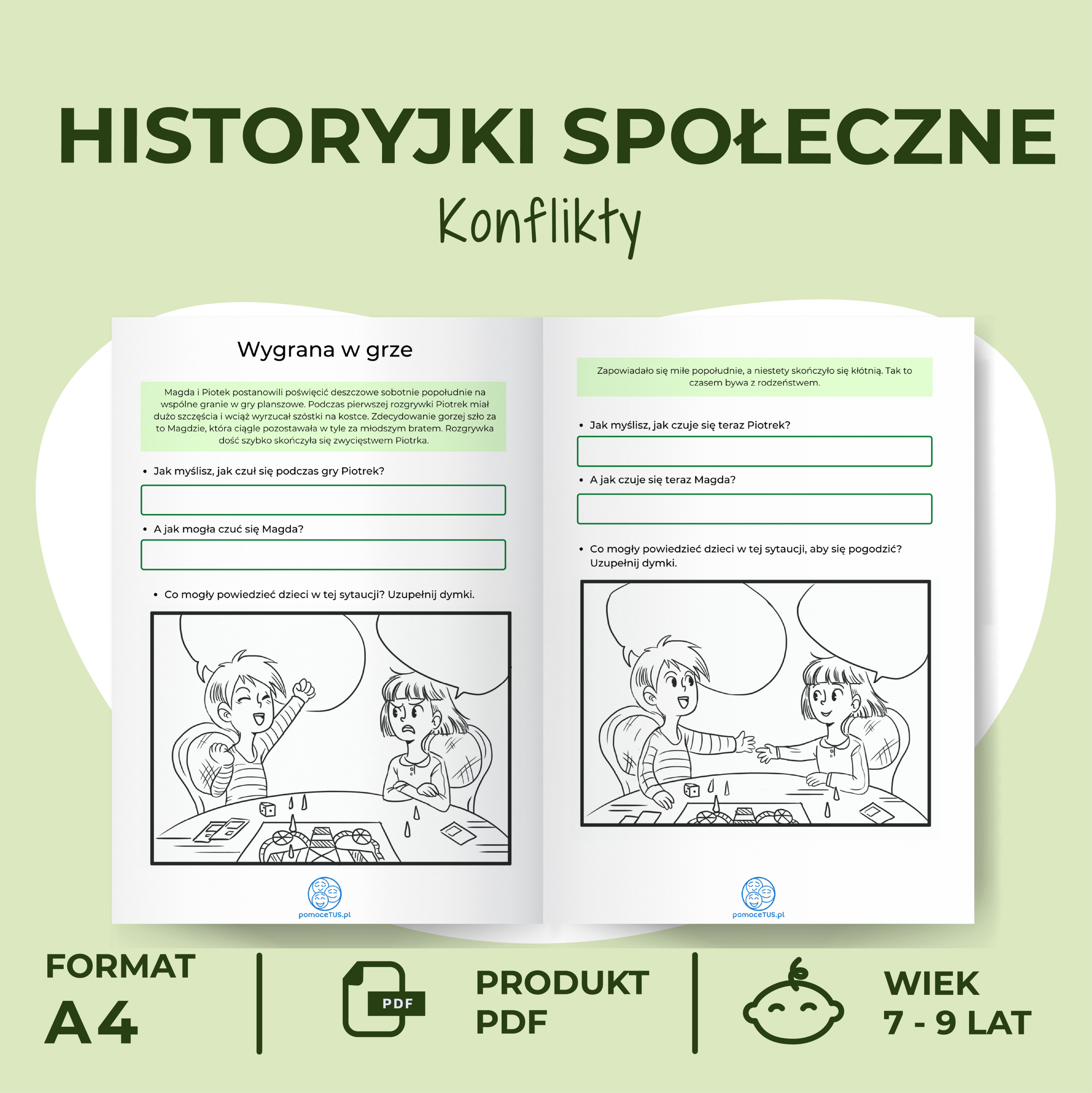 Historyjki społeczne - KONFLIKTY - wnętrze