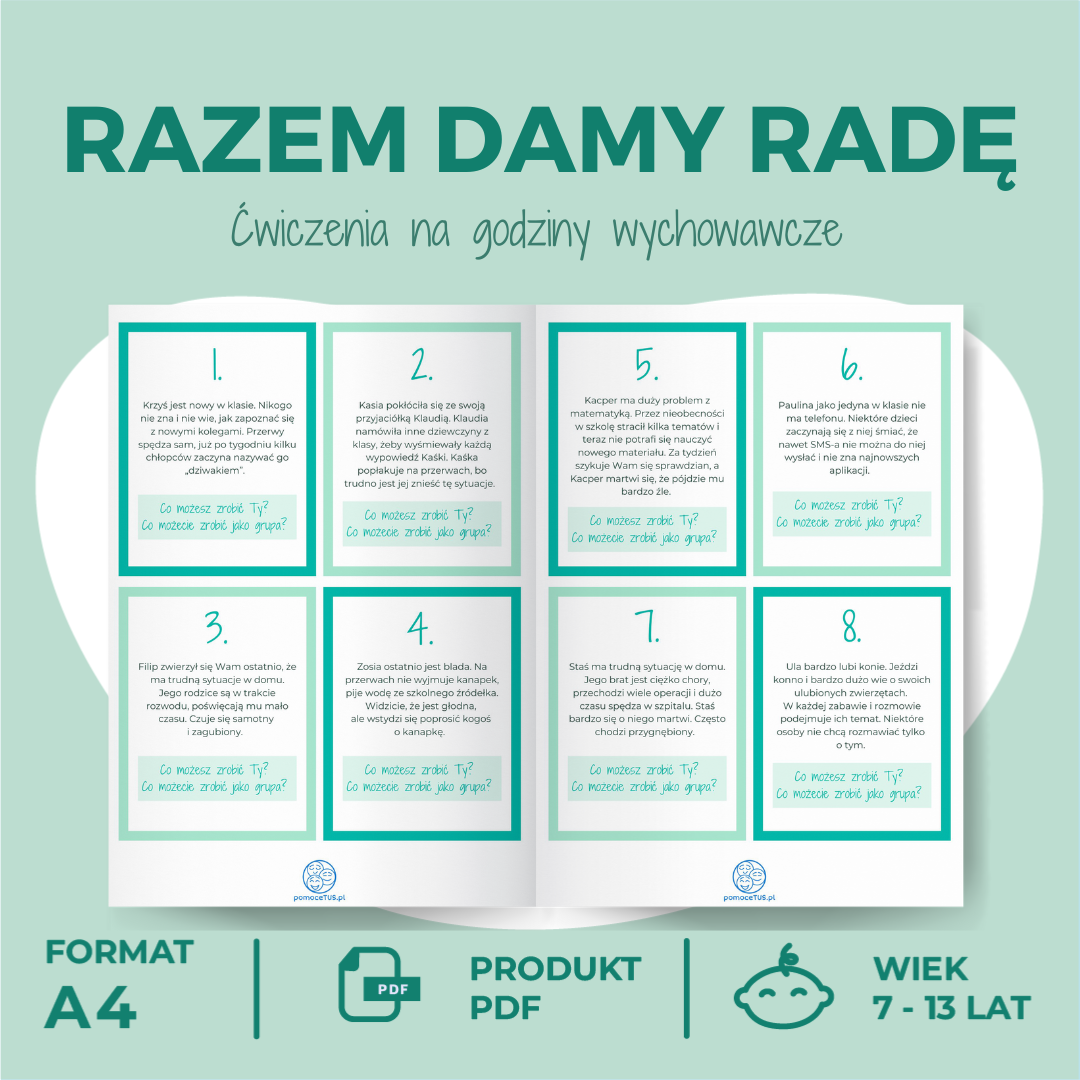 Razem damy radę. Ćwiczenia na godziny wychowawcze - wnętrze