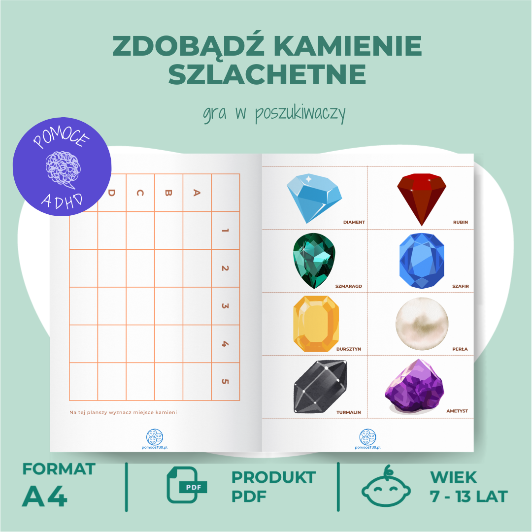 Zdobądź kamienie szlachetne – gra w poszukiwaczy - wnętrze